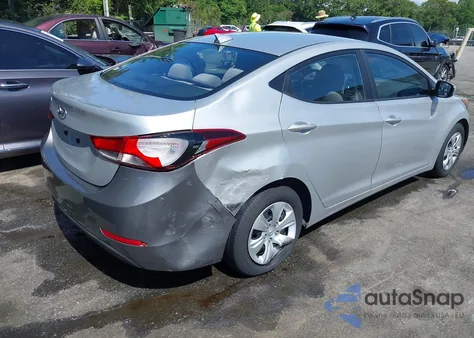 2016 Hyundai Elantra Se z USA, uszkodzony, nr VIN 5NPDH4AEXGH696729